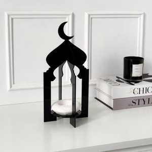 Silhouette de mosquée noire en acrylique découpée au laser, décoration de Ramadan, ornement de table pour l'Aïd Moubarak, fournitures de fête à domicile, idée cadeau B2B - Product Image 2