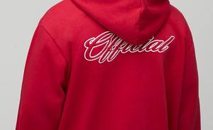 Sweat à capuche zippé lourd surdimensionné personnalisé surdimensionné 100% coton Sweat-shirt longue longueur sérigraphie Design arrière - Product Image 3