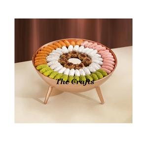 Bol à chocolat en acier inoxydable avec support en bois, design attrayant, bol de service pour la maison et les hôtels, chocolat - Product Image 4