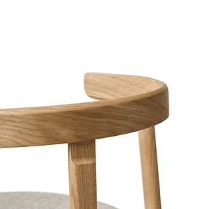 เก้าอี้รับประทานอาหารไม้เนื้อแข็งสไตล์สแกนดิเนเวียนที่ทันสมัยพร้อมพนักพิงโค้งเก้าอี้ไม้ธรรมชาติแบบมินิมอลสำหรับบ้านคาเฟ่ร้านอาหาร - Product Image 6