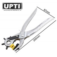 Haute qualité taiwan-made multifonctionnel ceinture en cuir trous Rivets poinçon outil robuste bricolage pince à main manuel Source d'alimentation