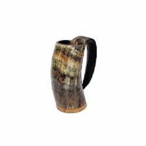Récipients et accessoires en corne à boire Viking Tasse polie naturelle faite pour les vrais amoureux des Vikings logo de personnalisation - Product Image 1