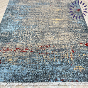 พรมปูพื้นบ้านแบบทำมือทันสมัยพรมผ้าไหมเปอร์เซียสุดหรูสำหรับตกแต่งห้องนั่งเล่น - Product Image 5