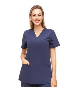 Juego de uniformes médicos de algodón de 2 piezas con chaqueta, uniforme de enfermera transpirable para Hospital y ropa de trabajo protectora - Product Image 2
