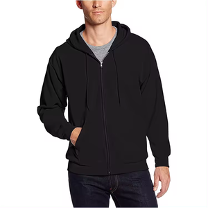 Pull à capuche universel à fermeture éclair pour hommes et femmes Sweats à capuche en laine vierge surdimensionnée pour hommes de haute qualité - Product Image 3