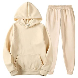 Survêtements d'hiver de Trackie de loisirs unisexe sweats à capuche en coton personnalisés respirant technique de teinture unie sport pour hommes femmes vente en gros - Product Image 3