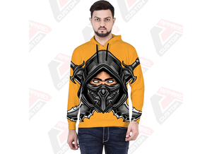 Pull à capuche pour hommes de qualité supérieure Ultra confortable et confortable 100% coton brodé teint uni avec impression numérique pour l'hiver - Product Image 4