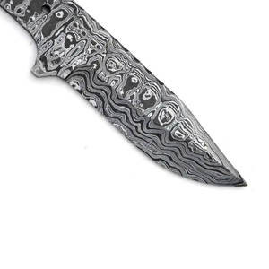 Lame brute en acier Damas haute résistance pour la fabrication de couteaux DIY, acier multicouche idéal pour les couteaux faits main et l'équipement de plein air - Product Image 4