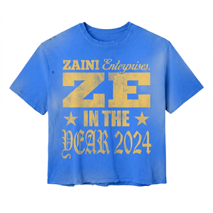 Acid <b>Wash</b> Oversized T Shirt 240 GSM 100 Cotton Heavyweight Blue Distressed Vintage <b>Screen</b> Print Custom Logo Men Acid <b>Wash</b> - Product Image 1