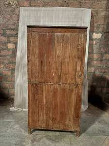 Armoire de cuisine en bois massif bleu élégante de taille moyenne, style moderne antique, luxe classique vintage - Product Image 5