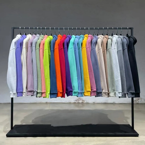 Top Quality Heavyweight Pullover <b>Hoodie</b> Custom Logo 100% Cotton Puff Printing <b>American</b> Streetwear Men's Hoodies & Sweatshirts - Product Image 1