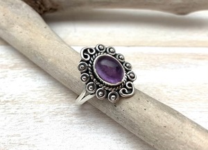 Anillo de piedras preciosas de amatista, joyería para mujer, joyería de estilo bohemio de Plata de Ley 925, anillo hecho a mano de tendencia, regalo para ella - Product Image 4