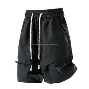 High Street Trend Brand Ropa de trabajo para hombres Pantalones cortos Estilo americano Verano Delgado Cinco puntos Casual Loose Fit Patrón de bolsillos grandes - Product Image 5