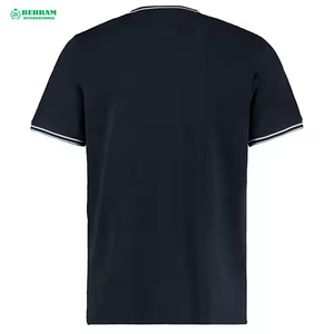 เสื้อยืดคอกลมผู้ชาย ผ้าฝ้ายทรงปกติ สวมใส่สบาย มีโลโก้ด้านหน้า เป็นมิตรต่อสิ่งแวดล้อมและป้องกันการยับ ผลิตจากผ้าฝ้าย 100% ผลิตในประเทศปากีสถาน - Product Image 2