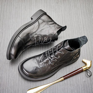 Chaussures brogues en daim souple avec bords perforés et semelle légère, chaussures décontractées pour hommes, chaussures tendance - Product Image 4