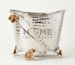 ชามโลหะใส่ผลไม้หรูหราลายปะการังทำด้วยมือชามโลหะเคลือบอลูมิเนียมสำหรับวางบนโต๊ะ - Product Image 6