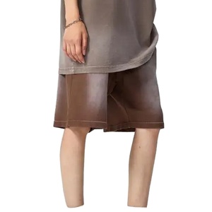 Shorts Vintage Desgastados con Lavado Ácido para Hombre, Conjunto de Dos Piezas Holgado, Estilo Patchwork, Conjunto Casual de Shorts en Oferta 2026 - Product Image 3