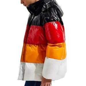2024 <b>Winter</b> High Street Style <b>Men's</b> Long Sleeve Shiny Puffer <b>Jacket</b> Wholesale Custom Design Canvas Blank Bubble <b>Jackets</b> <b>on</b> <b>Sale</b> - Product Image 5