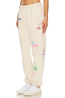 OEM unisexe tout-graphique imprimé vente chaude piste joggers décontracté taille élastique pantalons de survêtement respirant coloré lavage poches pour