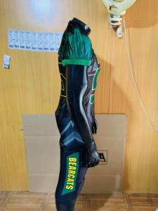 2024 Vêtements de sport de style football américain pour hommes Maillot cousu de qualité en violet et blanc Respirant Sublimation Real Photos - Product Image 3