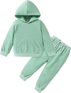 Conjunto Deportivo Infantil de Sudadera con Capucha y Pantalones, Alta Calidad, Personalizable, Ligero, Traje Deportivo de Dos Piezas para Niños, Venta al Por Mayor Directa de Fábrica - Product Image 6