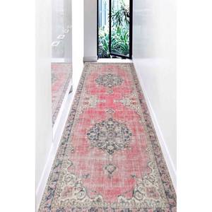 Alfombra Oushak Floral Rosa: Estilo Vintage, Alfombra Antideslizante, Alfombra Estampada, Alfombra Suave con Pelo Largo - Product Image 4