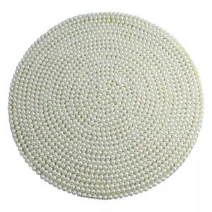 High Standard Colored Glass Beaded Fancy Design <b>Table</b> Mat <b>Placemats</b> Unique Trending Round Shape Embroidery Household <b>Placemats</b> - Product Image 4