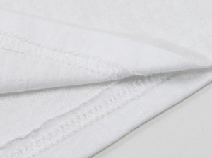 T-shirt à manches courtes et écriture manuscrite pour hommes en stock 100% coton de couleur blanche - Product Image 5