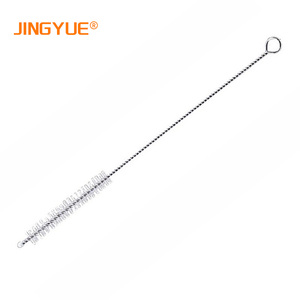 Brosse de nettoyage en gros pour pailles, 7,87 pouces de long, en acier inoxydable et nylon, pour pailles réutilisables - Product Image 1