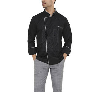 Chaqueta de Chef Personalizada de Algodón de Manga Larga para Hombre con Logotipo Impreso, Cierre de Botones, Servicio OEM, Precio de Fábrica para Restaurantes y Cocinas - Product Image 6