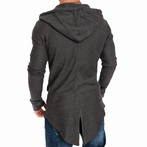Jersey polar de algodón para hombre, Sudadera larga de neopreno con cremallera de doble cara, de alta calidad - Product Image 5