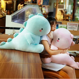 Lindo juguete de peluche de dinosaurio con mejillas rosas suave, suave y acogedor para abrazar - Product Image 4