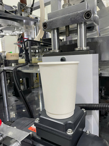 Gobelet en papier PE à double paroi écologique GREEN NEST pour boissons chaudes/froides, impression de logo personnalisable, à emporter - Product Image 3