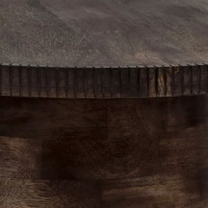 Mesa de centro de madera maciza moderna negra, muebles de sala de estar de lujo, juego de dormitorio, mesa central de cocina, Hotel, escuela, uso comercial - Product Image 6