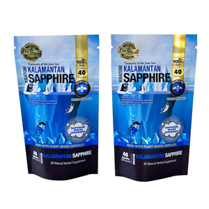 Pochette debout en mylar argenté personnalisable pour cornue sous vide, gravure à dessus ouvert, impression thermoscellable, sac pour aliments en PET, feuille d'aluminium en vrac - Product Image 1