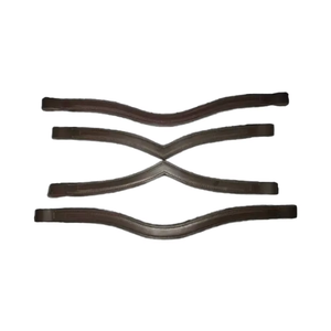 Browbands de brida de caballo de cuero de alta calidad Canal vacío Tamaños personalizables V y estilo ondulado Browbands de caballo Característica duradera - Product Image 1