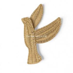 Decoración de Pared Bohemia Hecha a Mano con Aves Naturales Tejidas, Adorno Colgante de Animales para Cuarto de Bebé y Niños, de Vietnam - Product Image 3