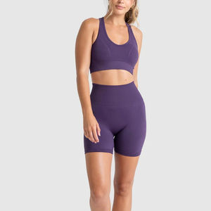 Shorts de Yoga Transpirables de Secado Rápido con Cinturón y Logo Personalizado, Shorts Deportivos Sexys en Forma de V para Mujer - Product Image 2