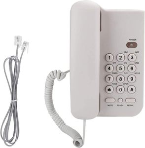 Téléphone filaire <span class=keywords><strong>fixe</strong></span>, téléphone <span class=keywords><strong>fixe</strong></span> classique rétro, téléphone analogique pour hôtel bureau à domicile - Product Image 1