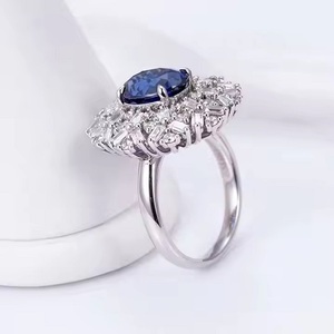 Año Nuevo Sals nuevos productos descuento Natural Radiant Fancy Cut Diamondring 925 anillos de joyería de plata esterlina para mujer - Product Image 6