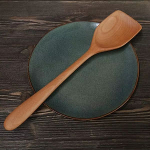 Espátula de madera Mango largo Espátula de cocina Utensilios de cocina Al por mayor Grabado - Product Image 1