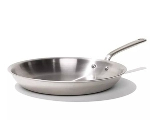 Poêle à frire antiadhésive classique poignée Stay-cool avec miroir en acier inoxydable Triply 304 ou poêle à frire polie au sable maison et jardin - Product Image 6