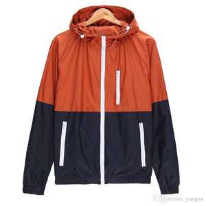 Nuevas chaquetas cortavientos a prueba de agua para hombre, chaquetas de lluvia con cremallera resistente al agua con capucha para hombre - Product Image 4