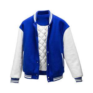 Chaqueta Deportiva de Moda Urbana, con Calefacción, Secado Rápido, Transpirable, Relleno de Algodón para Invierno, Bordado Chenille, Letras en Relieve, Mangas de Cuero - Product Image 1