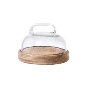 Best Prices Dome Glass Cloche with Oval Deign Household Kitchenware Uses Cake Decoration Dome For Sale By Exporters