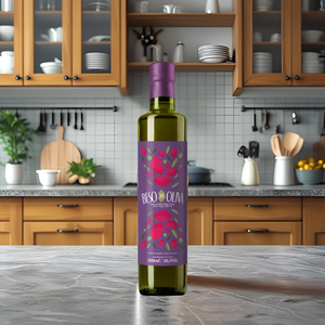 ขวดแก้ว500มล. น้ำมันมะกอกบริสุทธิ์ 'beso de oliva' สำหรับปรุงอาหารและใส่น้ำมันพืช - Product Image 2