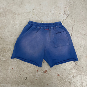 Pantalones cortos no tejidos de calle lavado con ácido de diseñador personalizado Unisex verano 100% algodón ecológico secado rápido Casual deportes desgastados - Product Image 2