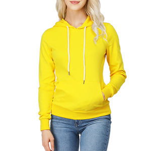 Sudadera con Capucha Unisex al por Mayor para Mujer, Color Sólido Informal, 100% Algodón, Forro Polar Transpirable, Colores Personalizados, Impresión Frontal por Sublimación - Product Image 1