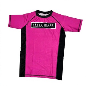 Wholesale Customized Stretch Rashguard Long or Short Sleeve <b>Compression</b> <b>Shirt</b> for Jiu Jitsu MMA BJJ Unisex Adult Wear - Product Image 1