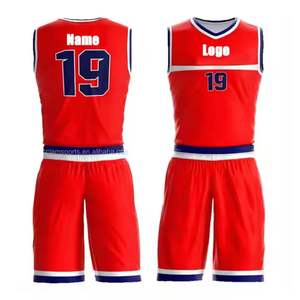 Prix de gros uniforme de basket-ball unisexe avec logo personnalisé uniforme respirant à séchage rapide uniforme de basket-ball en tissu maillé d'entraînement de jeu - Product Image 4